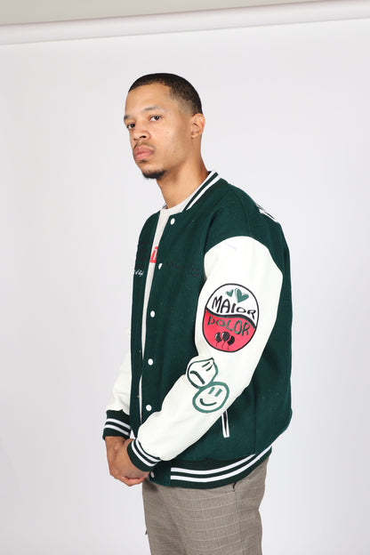 Pine Green Varsity Jacket