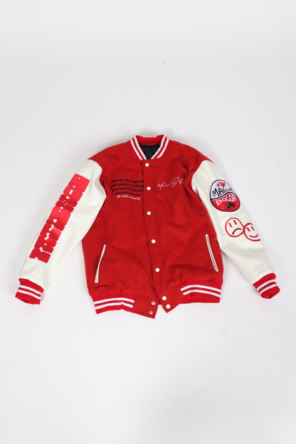 Scarlet Varsity Jacket