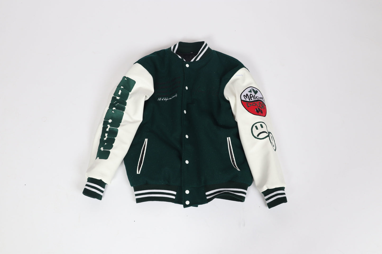 Pine Green Varsity Jacket