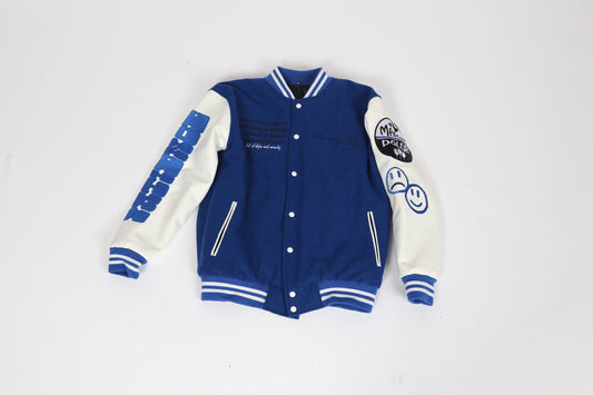 Indigo Varsity Jacket